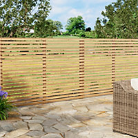 Traditional Lap 4ft Wooden Fence panel for Garden and Patio Landscaping 1.8m W x 1.2m H