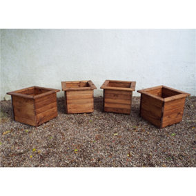 Traditional Large Square Planter x 4
