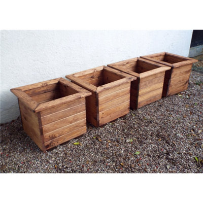 Traditional Large Square Planter x 4 - 4