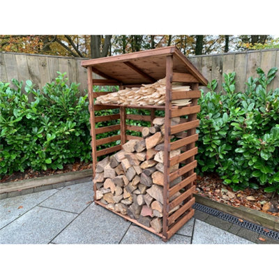 Traditional Large Wooden Log Store