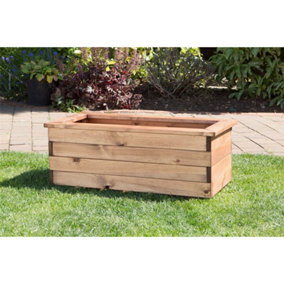 Traditional Large Wooden Trough Planter