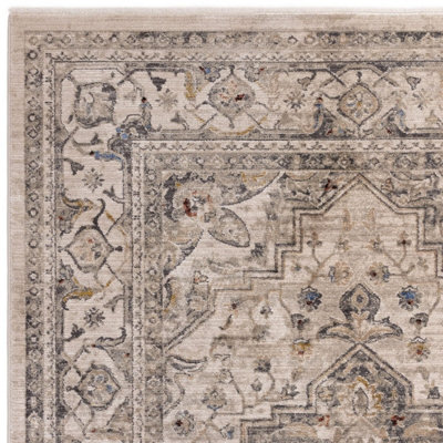 Traditional Luxurious Bordered Easy to clean Rug for Dining Room Bed Room and Living Room-160cm X 240cm