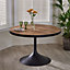 Traditional Manhatten Round Reclaimed Pine Home Furniture Large Dining Table