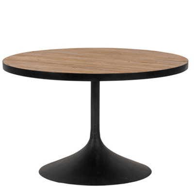 Traditional Manhatten Round Reclaimed Pine Home Furniture Large Dining Table