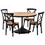 Traditional Manhatten Round Reclaimed Pine Home Furniture Large Dining Table
