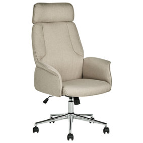 Traditional Office Chair Beige PILOT