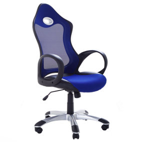 Traditional Office Chair Navy Blue iCHAIR
