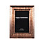 Traditional Ornate Brushed Copper 4x6 Picture Frame with Subtle Floral Decor