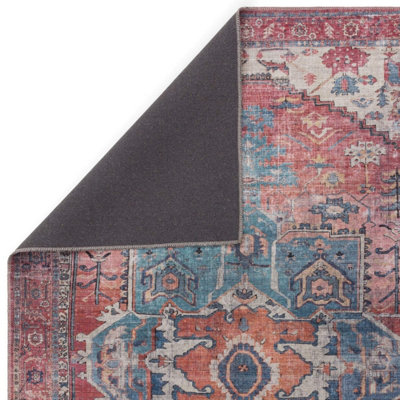 Traditional Persian Luxurious Abstract Bordered Easy to clean Rug for Dining Room Bed Room and Living Room-120cm X 170cm