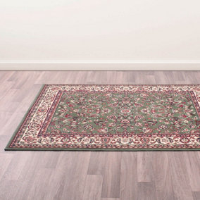 Traditional Poly Coronation Green Rug by Rug Style-235cm X 320cm
