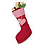 Traditional Red Gingham Xmas Gift Decoration Christmas Stocking