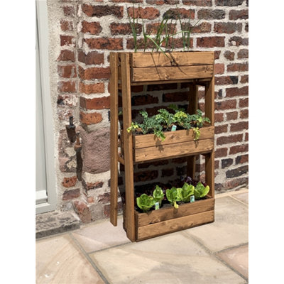 Traditional Regular Herb Garden Wooden Planter