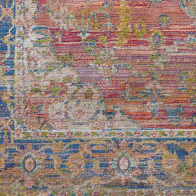 Traditional Rug, Stain-Resistant Floral Rug, Anti-Shed Rug, Persian Multi Rug for Bedroom, Living Room-269cm X 361cm