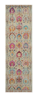 Traditional Rug, Stain-Resistant Persian Rug, Floral Rug, Luxurious Rug for Bedroom, & Dining Room-61cm X 115cm