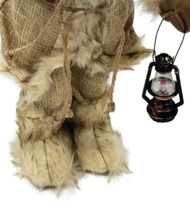 Traditional Rustic Father Christmas Figure 45cm Nordic Standing Santa - 8