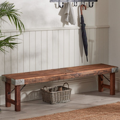 Rustic deals hallway bench