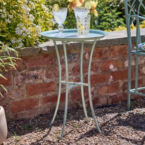 Traditional Sage Green Indoor Outdoor Garden Tray Table