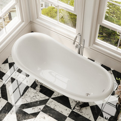 Traditional Slipper Freestanding Bath & Feet from Balterley - 1500mm x 770mm - 3