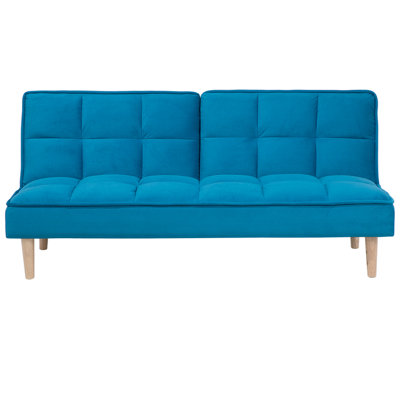 Traditional Sofa Bed SILJAN Sea Blue