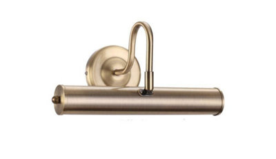 Traditional Style Antique Brass Swan Neck Adjustable Picture Light from ...