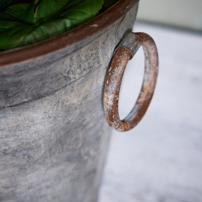 Traditional Style Flower Plant Pot and Garden Metal Planter Bucket - 3