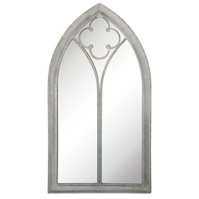 Traditional Style Pointed Arch Mirror Decorative Wall Mirror Window ...