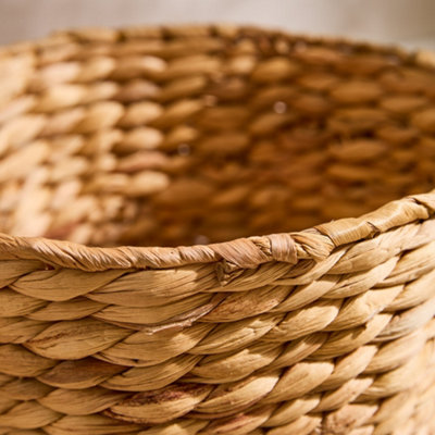Traditional Style Wicker Paper Waste Basket Office Waste Basket H28 x ...