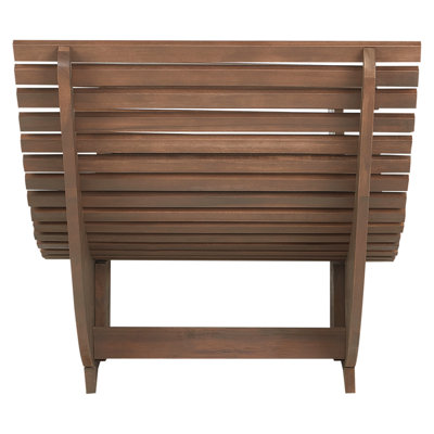 Traditional Sun Lounger Wood Blue BRESCIA - 7