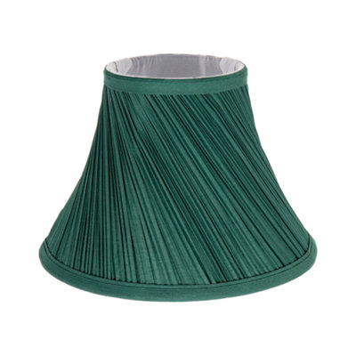 Traditional Swirl Designed 10 Empire Lamp Shade in Silky Green Cotton Fabric