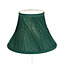 Traditional Swirl Designed 10" Empire Lamp Shade in Silky Green Cotton Fabric