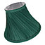 Traditional Swirl Designed 10" Empire Lamp Shade in Silky Green Cotton Fabric