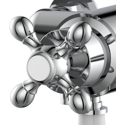 Traditional Thermostatic Dual Control Exposed Shower Mixer Valve 