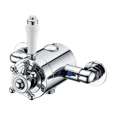 Traditional Thermostatic Exposed Shower Valve with Lever and Knob Price Comparisons | Compare The Build