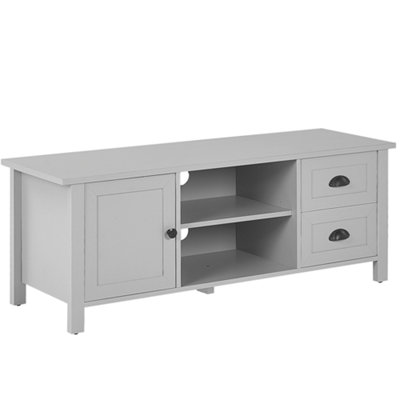 Traditional TV Stand Light Grey HONOLULU