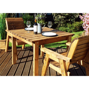 Traditional Two Seater Outdoor Dining Table Set With 2 Chairs