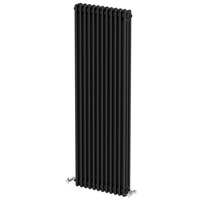 Traditional Vertical Colosseum Triple Bar Column Radiator Black 1600x560mm