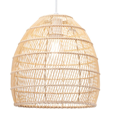 Traditional Vintage Spiral Cage Design Natural Brown Rattan Ceiling ...