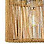 Traditional Vintage Thin Woven Rope Brown Non-Electrical Pendant Light Shade