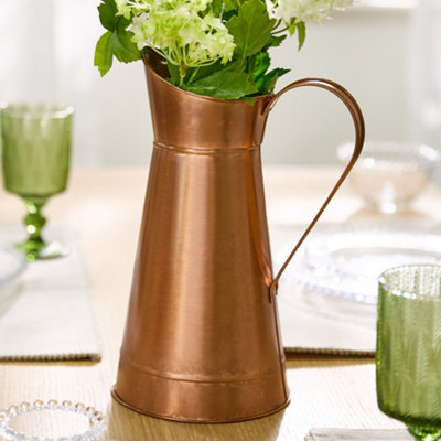 Traditional Watertight Copper Jug Flower Vase
