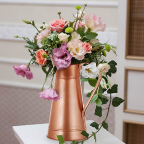 Traditional Watertight Copper Jug Flower Vase
