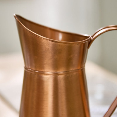 Traditional Watertight Copper Jug Flower Vase - 4