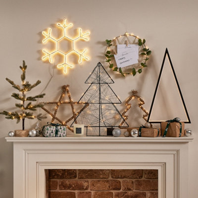 Traditional White Snowflake Neon LED Christmas Decoration Light - 3