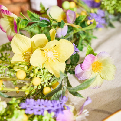 Traditional Wild Flower Home Decor Table Summer Spring Garland 180cm
