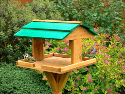 Traditional Wooden Bird House Table - 5