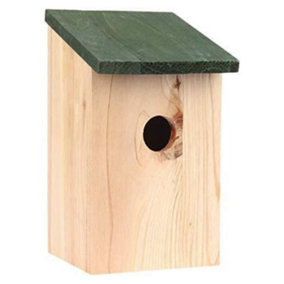 Traditional Wooden Garden Ornaments Outdoor Bird House Slate Roof Stunning Garden Bird Box