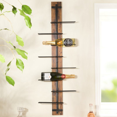 Traditional Wooden Upright 8 Bottle Wine Rack Wine Bottle Holder