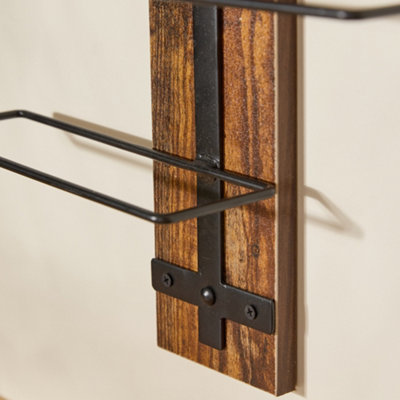 Traditional Wooden Upright 8 Bottle Wine Rack Wine Bottle Holder - 4