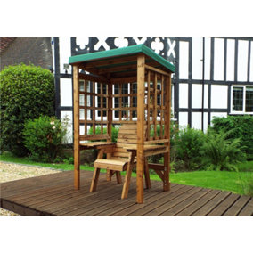 Traditional Zubond Single Arbour Green With 1 x Green Chair Cushion