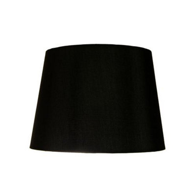 Traditionally Designed Small 8 Drum Lamp Shade in Unique Black Faux Silk Fabric