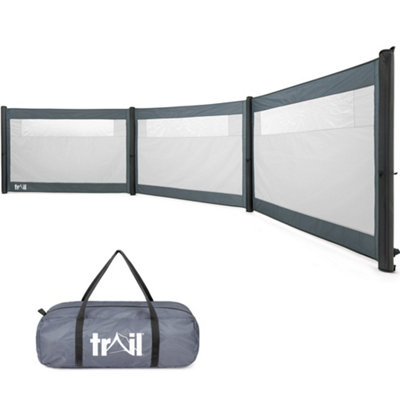 Trail Air Windbreak Inflatable Windbreaker Camping Caravan 3 Panel With Pump